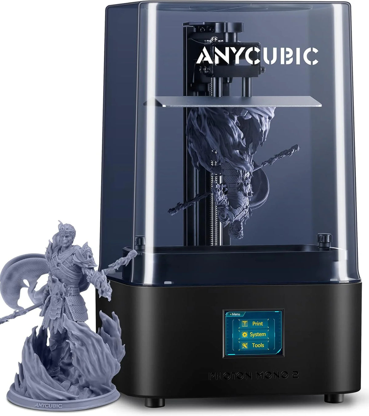 ANYCUBIC Photon Mono 2 imprimante 3D résine 4K, débutants, 143×89×165mm