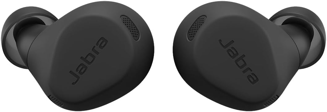 Jabra Elite 8 Active - Écouteurs sans Fil Bluetooth Intra-Auriculaires - Réduction de Bruit Active Hybride adaptative - 6 Microphones intégrés, résistants à l'eau et à la Transpiration - Noir(Noir)