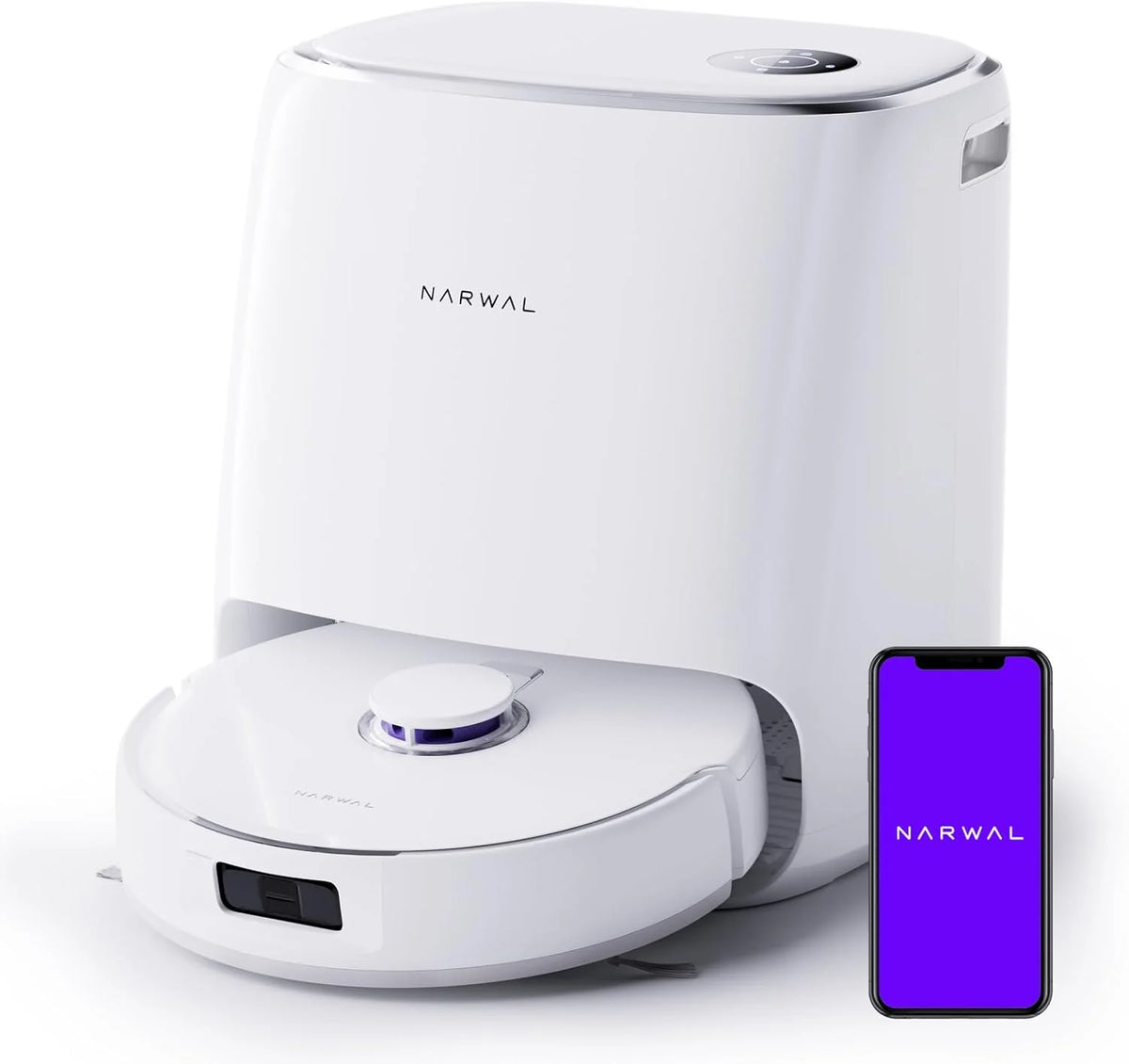 Narwal Freo X Ultra robot aspirateur laveur, 8200Pa, DirtSense™, station complète