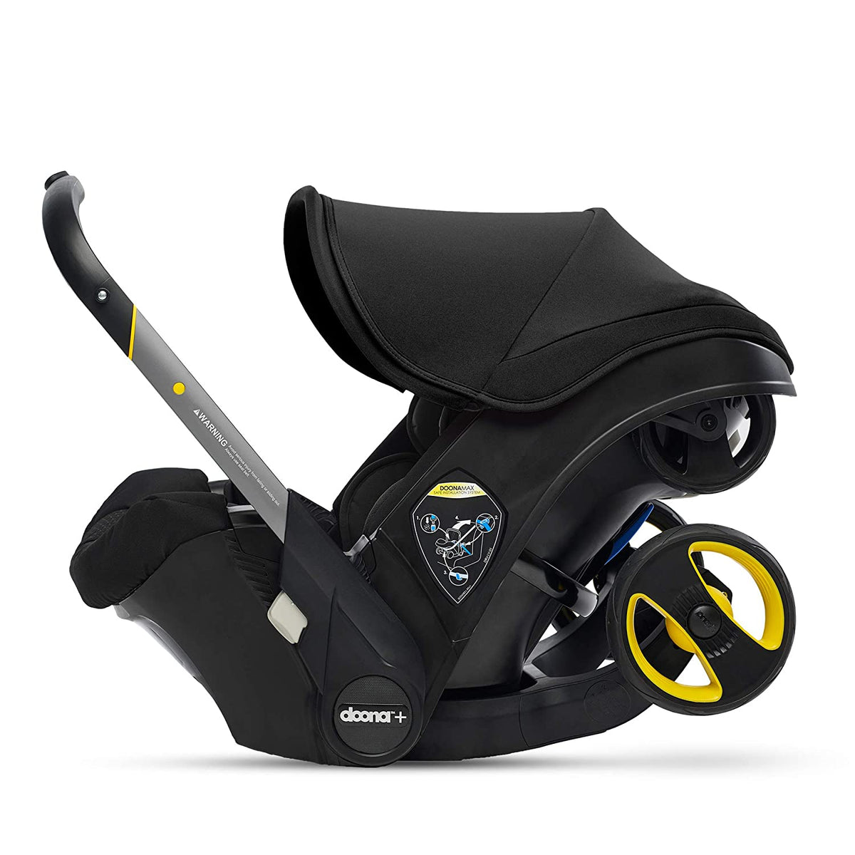 Doona Infant Car Seat Latch Base - Car Seat to Stroller in Seconds - Nitro Black, US Version