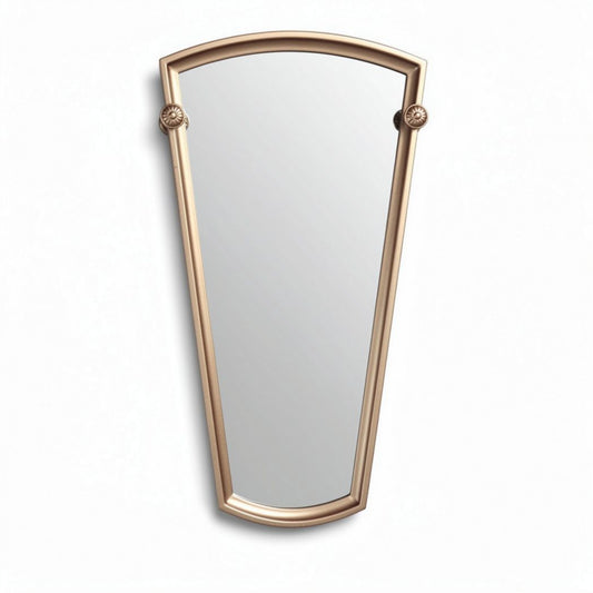 Miroir en métal doré de forme élégante 50 x 30 x 5cm pour décoration intérieure