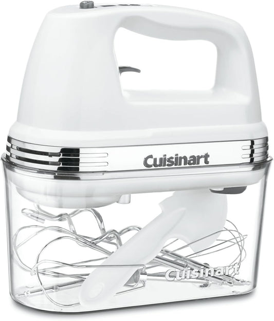Cuisinart Power Advantage Plus 9 Speed Hand Blender with Storage Case 8.5 x 3.9 x 8.9 inches Chrome(Blanc)