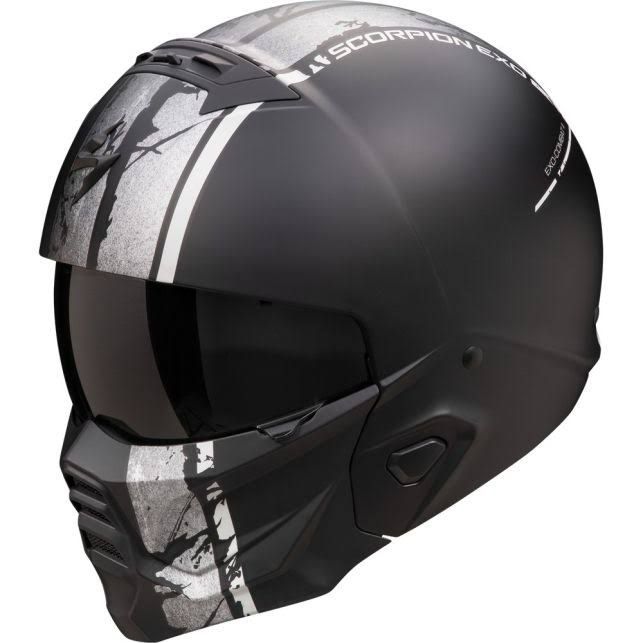 Casque Scorpion Exo-Combat II Lord Noir Mat(Noir/Gris)