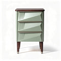 Commode en bois avec trois tiroirs couleur vert pastel 40 x 30 x 60cm