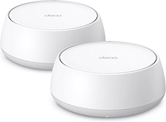 TP-Link Deco BE25(2-Pack) WiFi 7 Mesh BE3600 Bi-Bande, Port Ethernet 2,5G, Opération Multi-Liaison(MLO), Itinérance Transparente, Contrôle Parental, Compatible avec Toutes Les Box Fibre, WPA3(Blanc)