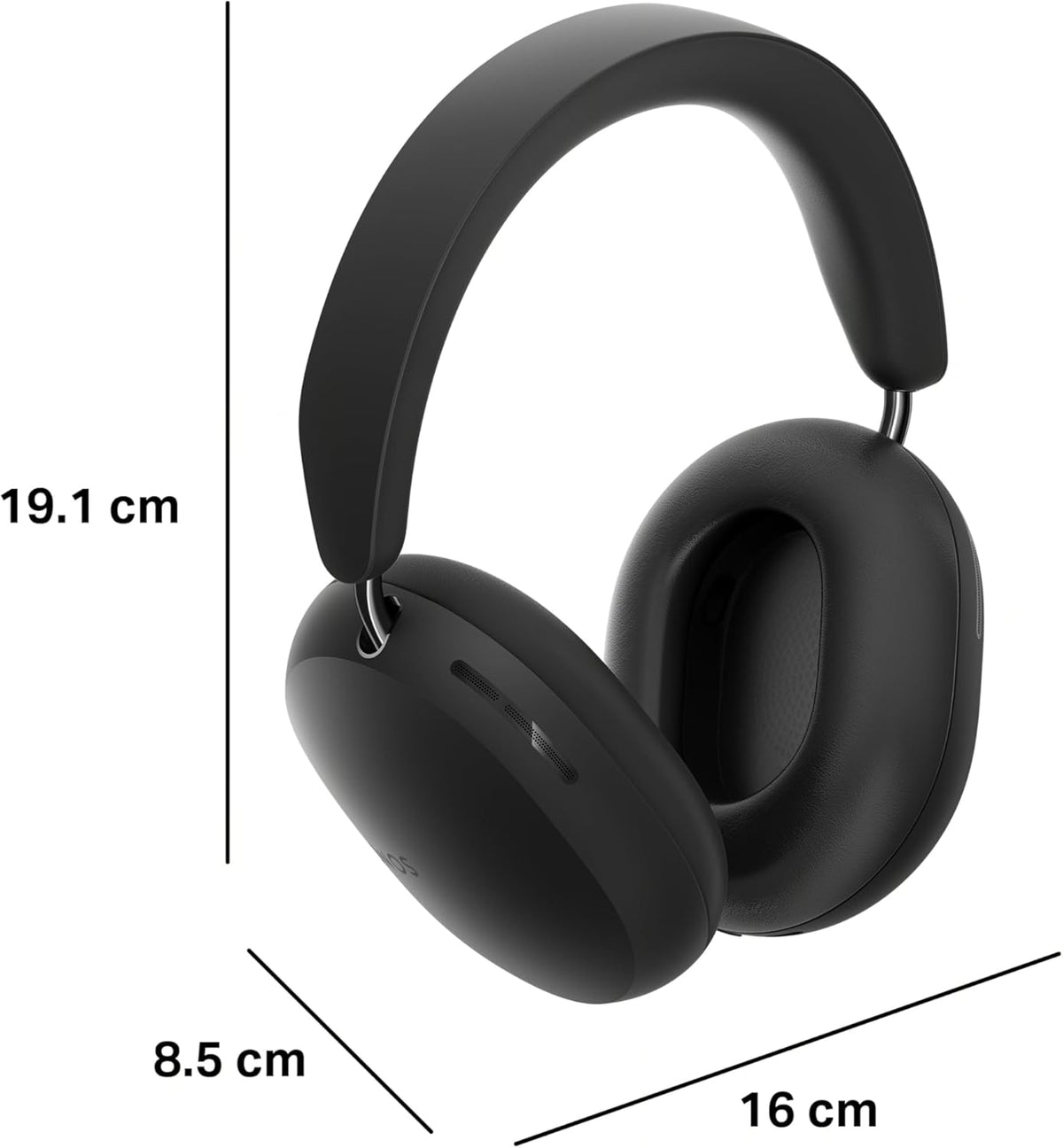 Sonos Ace - Casque Bluetooth sans Fil avec Réduction Active de Bruit - Jusqu'à 30 Heures d'autonomie - Audio Spatial - Suivi Dynamique des mouvements de la tête Dolby(Black)