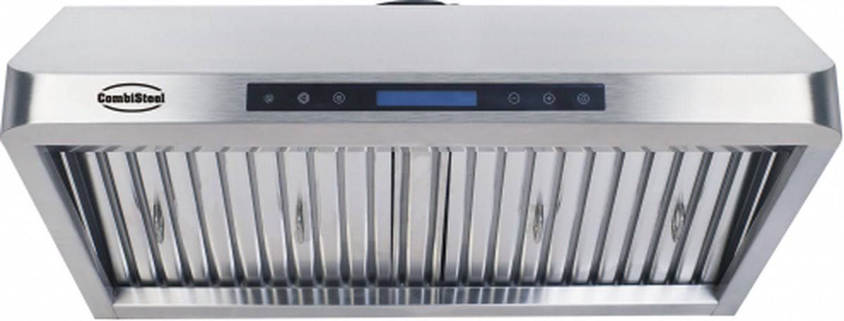 combisteel Hotte Aspirante 1200 + LED avec Moteur 1530 m3/h(Argent)