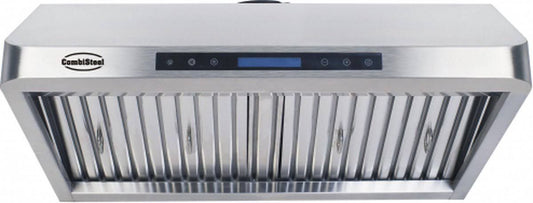 combisteel Hotte Aspirante 1200 + LED avec Moteur 1530 m3/h(Argent)