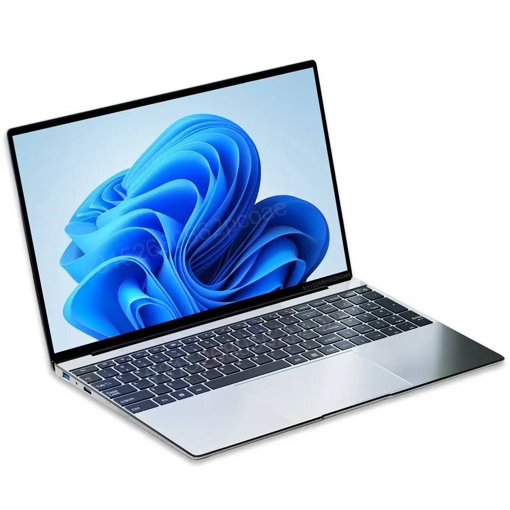 15.6 ordinateur portable Ultra mince 16GB RAM 2 to SSD Intel N3700 ordinateur portable Gamer(Argent)