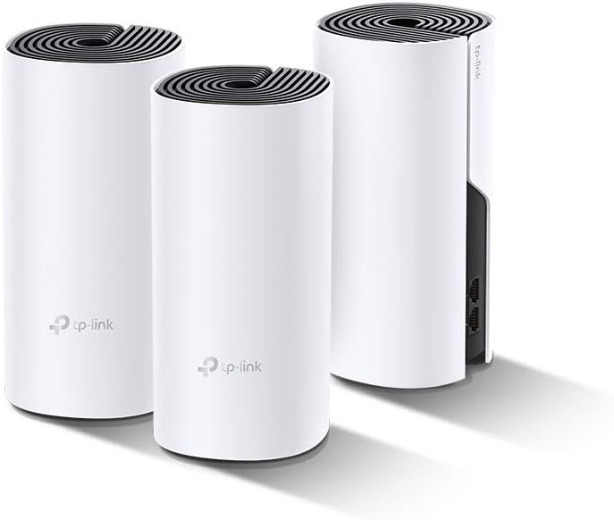 TP-Link Deco P9(3-pack) Système Hybride WiFi Mesh puissant avec CPL 1000Mbps - Contrôle parental - Ports Ethernet Gigabit - Idéale pour grande maison dotée de murs en béton armé(Black)