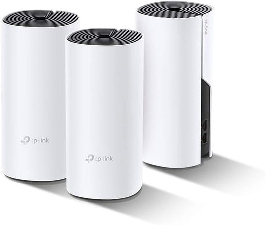 TP-Link Deco P9(3-pack) Système Hybride WiFi Mesh puissant avec CPL 1000Mbps - Contrôle parental - Ports Ethernet Gigabit - Idéale pour grande maison dotée de murs en béton armé(Black)