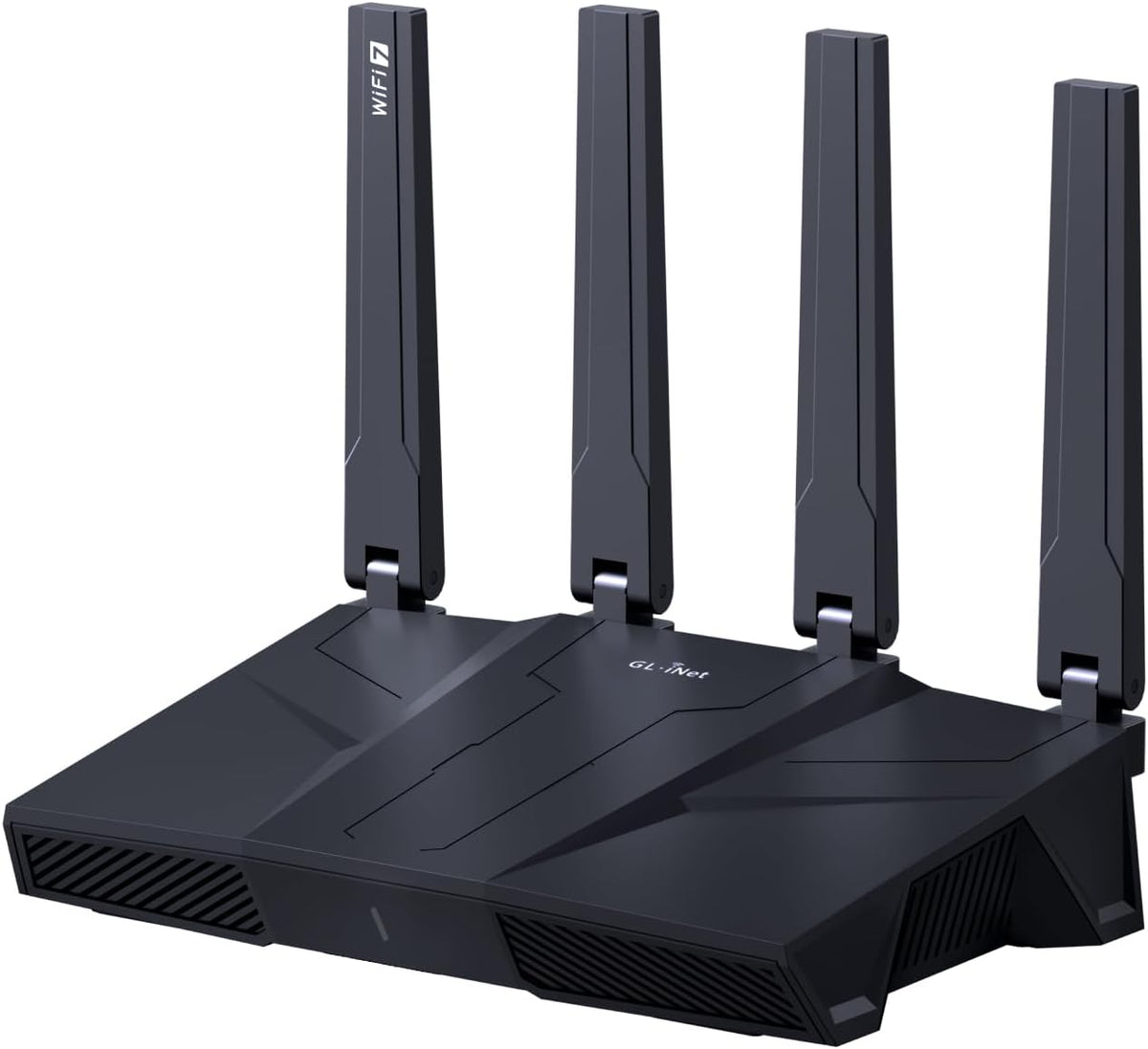 GL.iNet GL-BE9300(Flint 3) Routeur WiFi 7 Tri-Band, Routeur Gaming Haute Vitesse, Couverture Extensible, 5 Ports Multi-Gig 2.5G, Mass Device Connectivity, MLO Technology, Rapid OpenVpn  WireGuard(Noir)