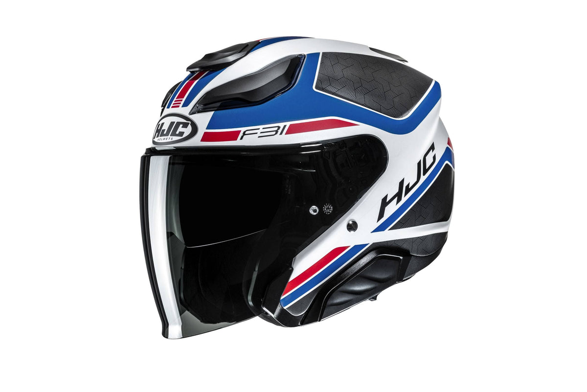 Casque Jet HJC F31 Ceron(Blanc/Bleu/Rouge/Noir)